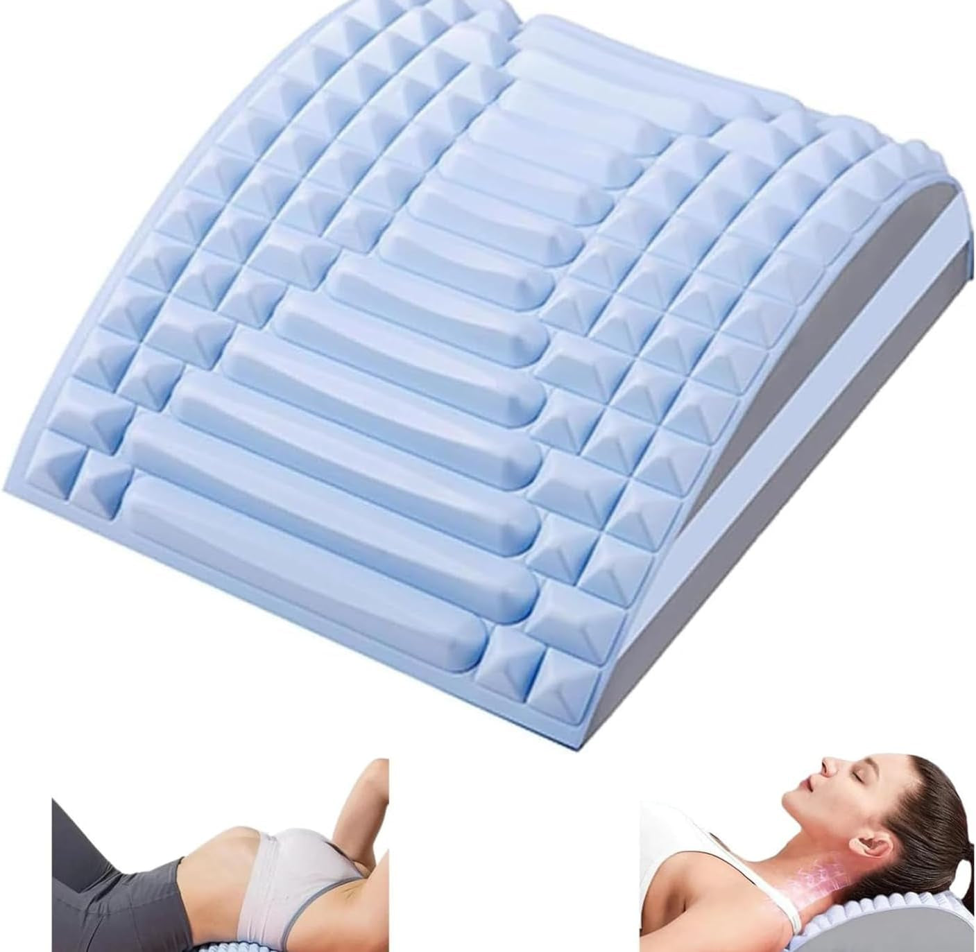 Back and neck stretcher arch for lower back pain relief