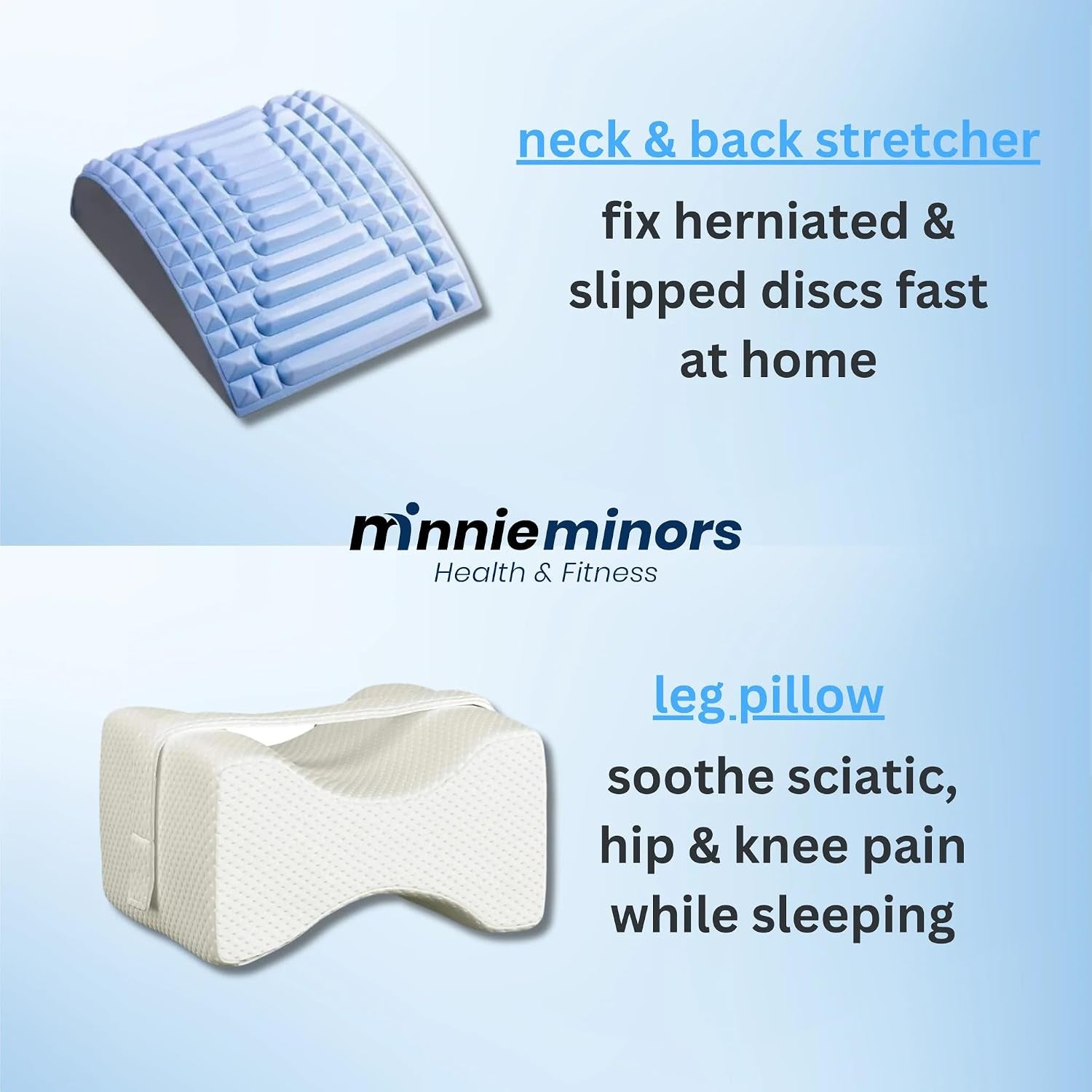 Desk worker using the back stretcher after a workday